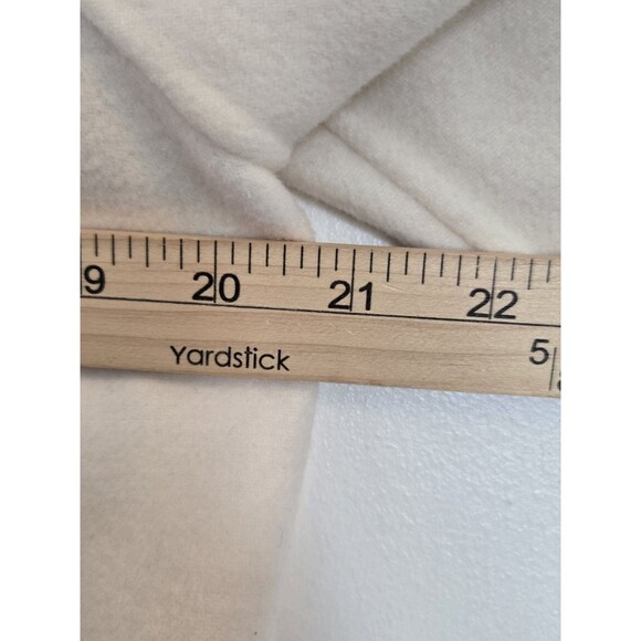 Talbots Coat Womens 10P Cropped White Wool Blend Peacoat Winter Old Money Classy - Picture 8 of 9